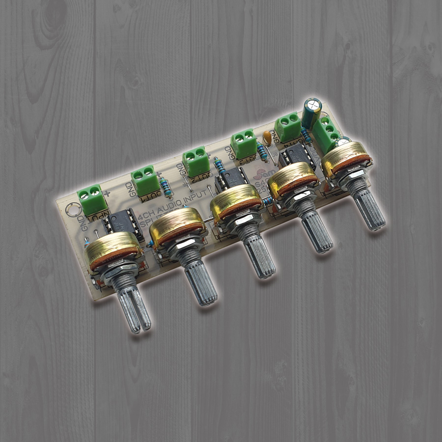 ماژول تبدیل 1 به 4 ورودی صوتی مونو