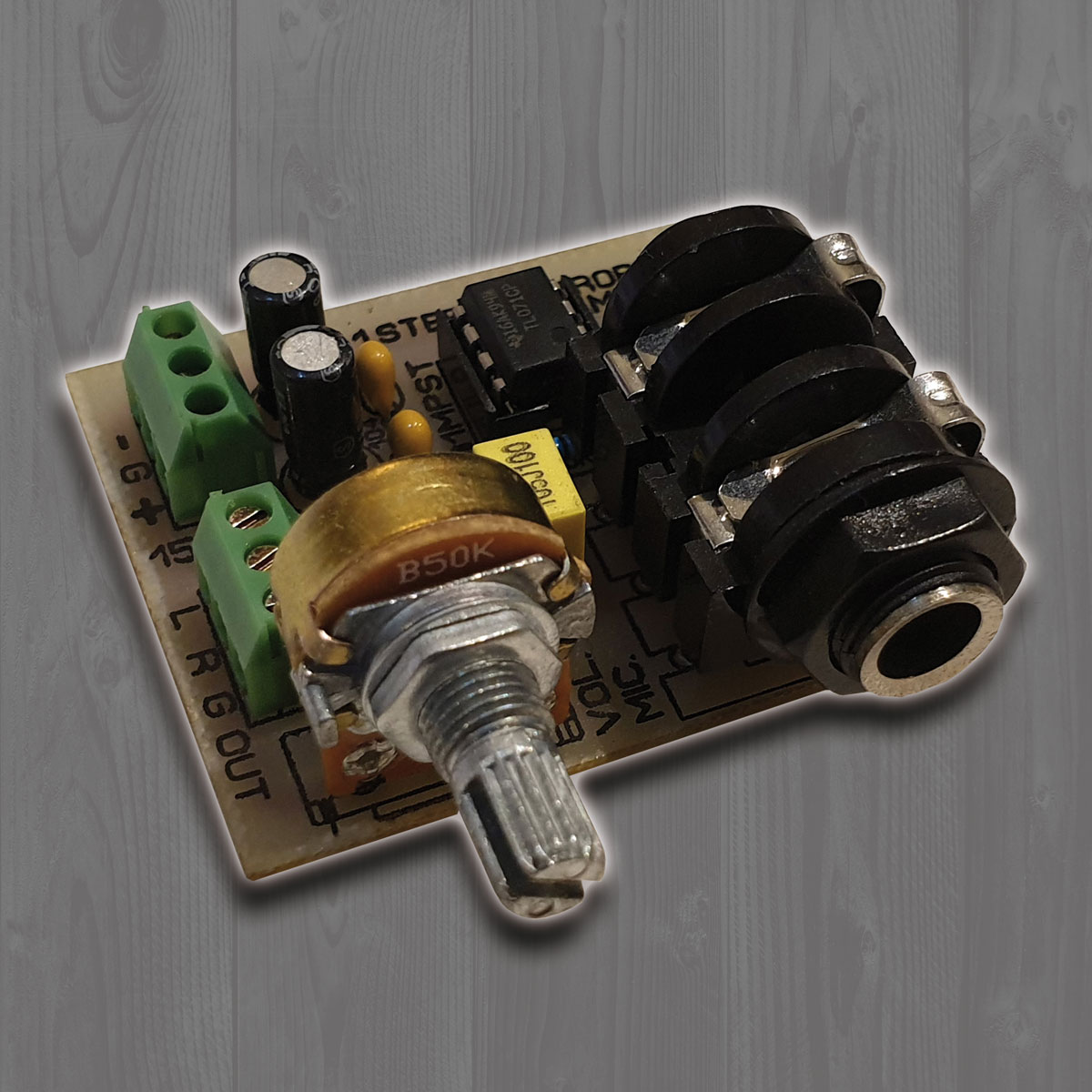 ماژول پری آمپلی فایر میکروفون - با ولتاژ دوبل