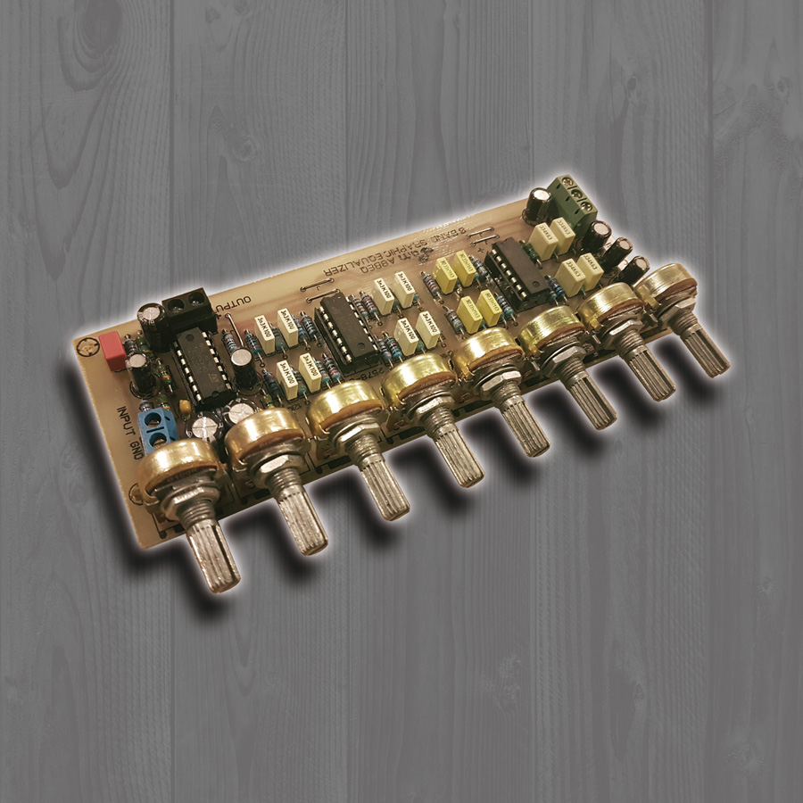 ماژول اکولایزر گرافیکی 8 باند مونو (با ولوم گرد)