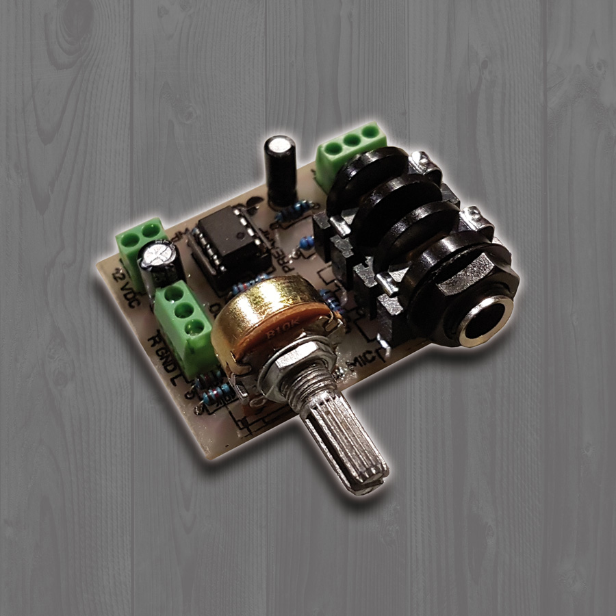 ماژول پری میکروفون با ورودی لاین - ولتاژ تک